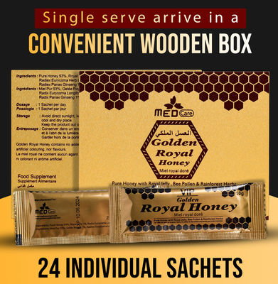 人のためのMedcareの有機性高貴な蜂蜜1箱24の磨き粉の蜂蜜の人の健康